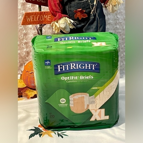 NWOT Medline FitRight OptFit Dispensable Briefs Size XL 20  Count - Picture 1 of 7